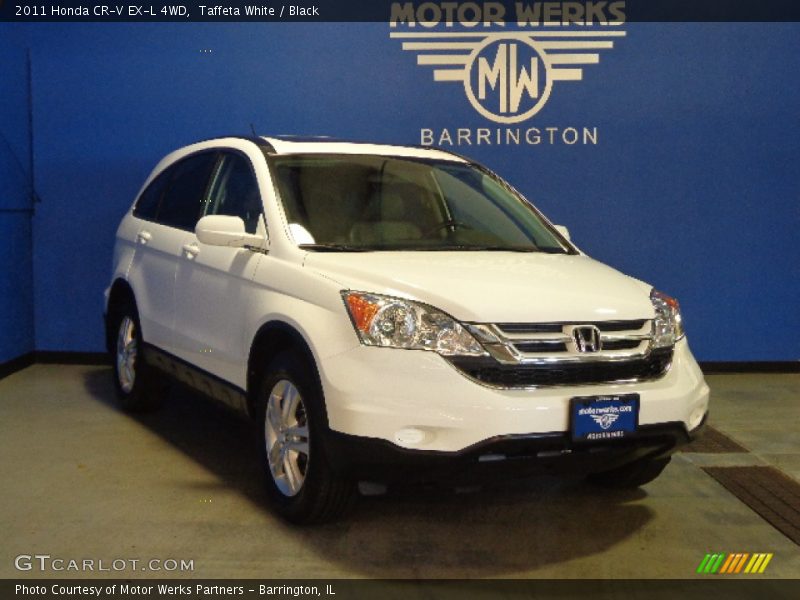 Taffeta White / Black 2011 Honda CR-V EX-L 4WD