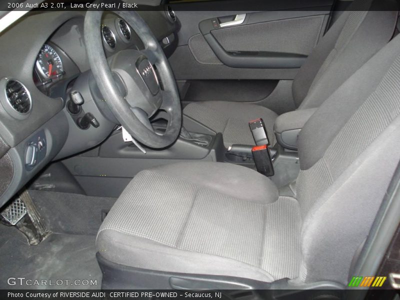 Lava Grey Pearl / Black 2006 Audi A3 2.0T