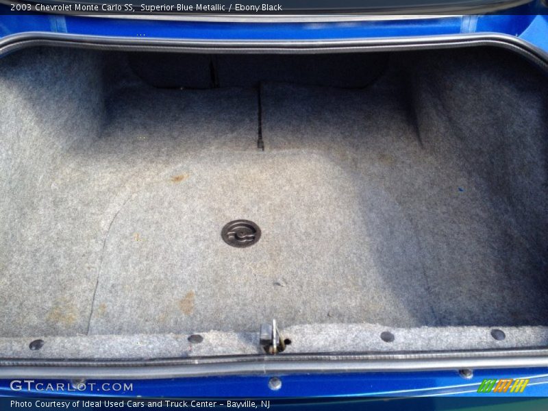 Superior Blue Metallic / Ebony Black 2003 Chevrolet Monte Carlo SS