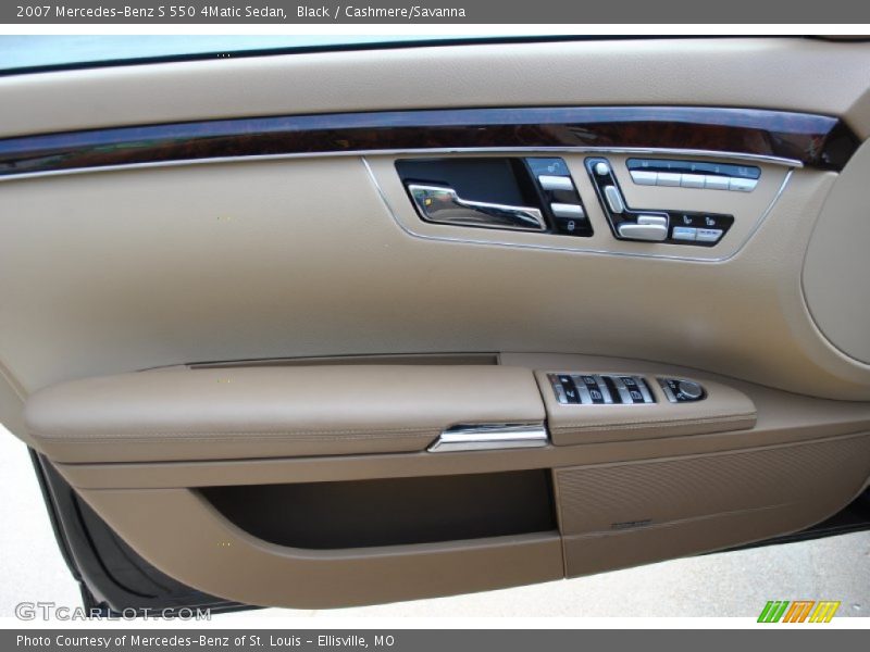 Black / Cashmere/Savanna 2007 Mercedes-Benz S 550 4Matic Sedan