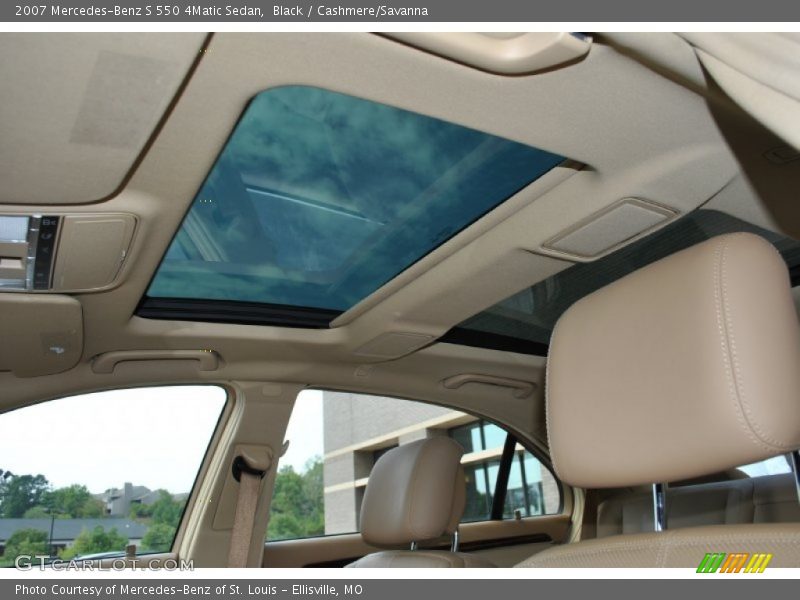 Black / Cashmere/Savanna 2007 Mercedes-Benz S 550 4Matic Sedan