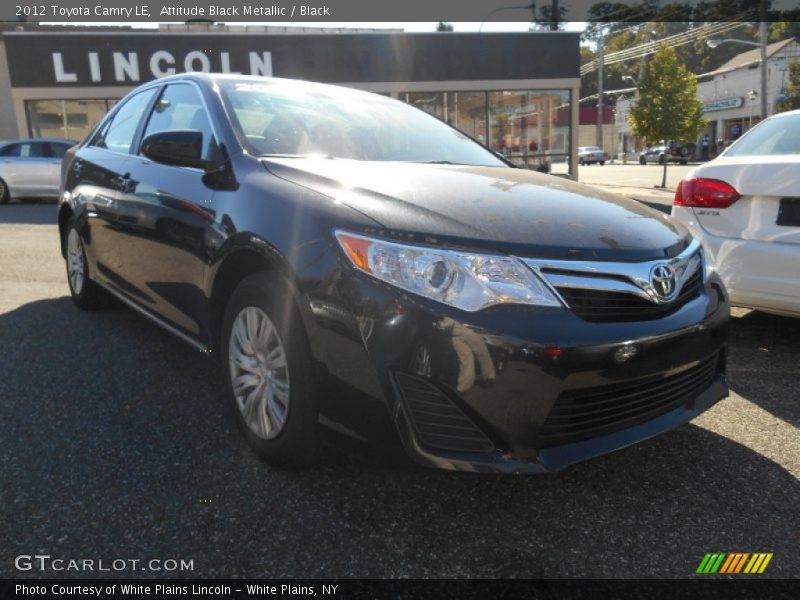 Attitude Black Metallic / Black 2012 Toyota Camry LE