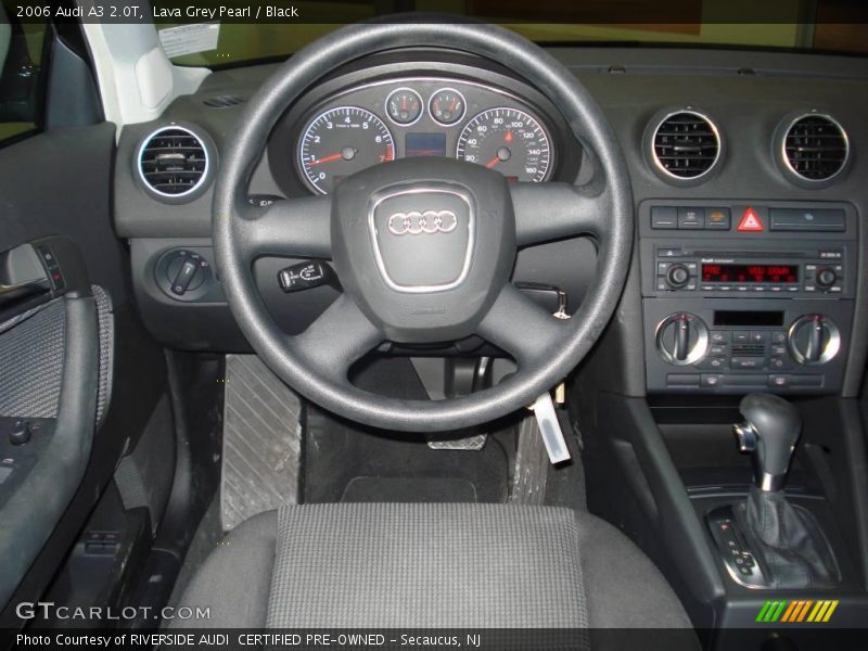 Lava Grey Pearl / Black 2006 Audi A3 2.0T