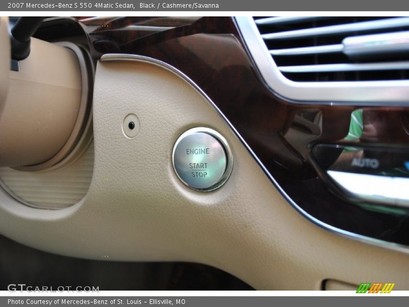 Black / Cashmere/Savanna 2007 Mercedes-Benz S 550 4Matic Sedan