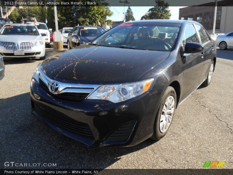 Attitude Black Metallic / Black 2012 Toyota Camry LE