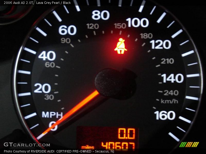Lava Grey Pearl / Black 2006 Audi A3 2.0T