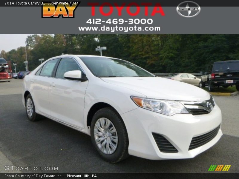 Super White / Ash 2014 Toyota Camry LE