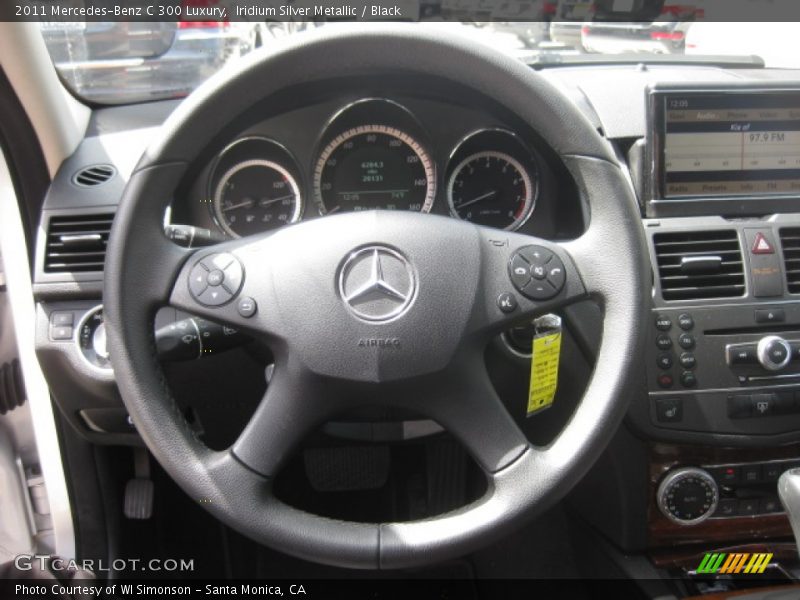 Iridium Silver Metallic / Black 2011 Mercedes-Benz C 300 Luxury