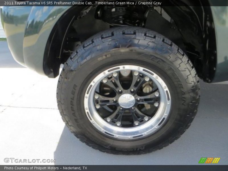 Timberland Green Mica / Graphite Gray 2011 Toyota Tacoma V6 SR5 PreRunner Double Cab