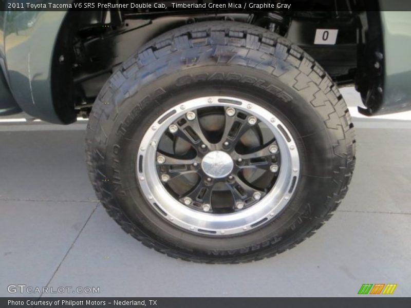 Timberland Green Mica / Graphite Gray 2011 Toyota Tacoma V6 SR5 PreRunner Double Cab
