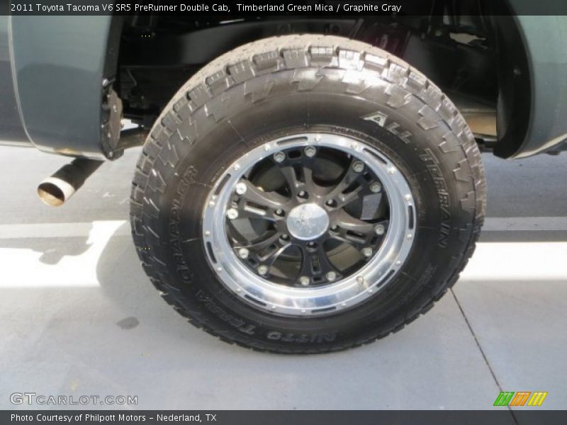 Timberland Green Mica / Graphite Gray 2011 Toyota Tacoma V6 SR5 PreRunner Double Cab