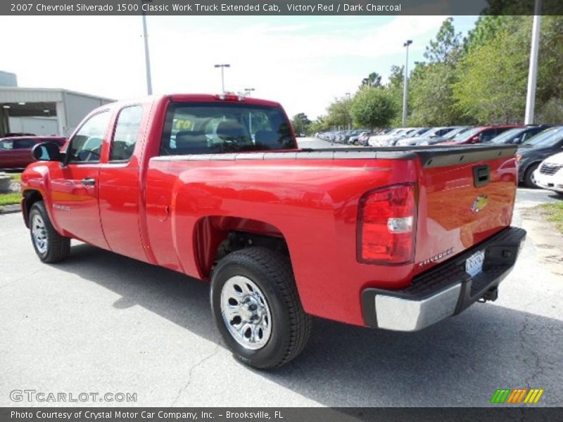 Victory Red / Dark Charcoal 2007 Chevrolet Silverado 1500 Classic Work Truck Extended Cab