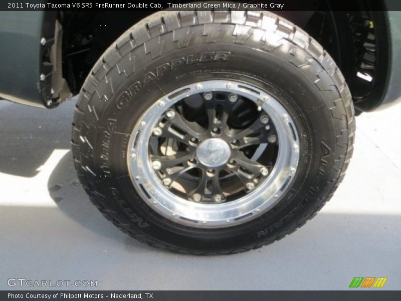 Timberland Green Mica / Graphite Gray 2011 Toyota Tacoma V6 SR5 PreRunner Double Cab