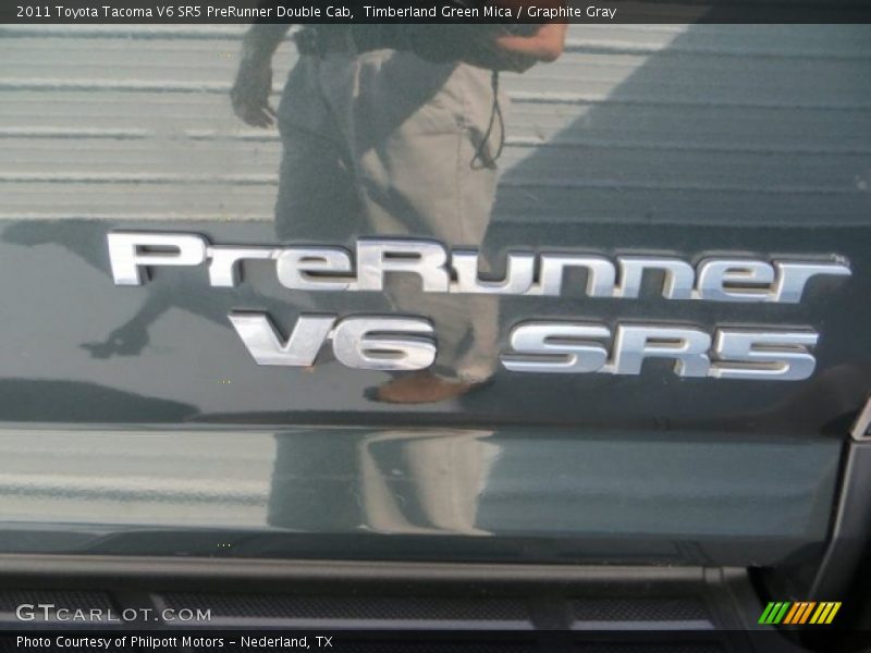 Timberland Green Mica / Graphite Gray 2011 Toyota Tacoma V6 SR5 PreRunner Double Cab