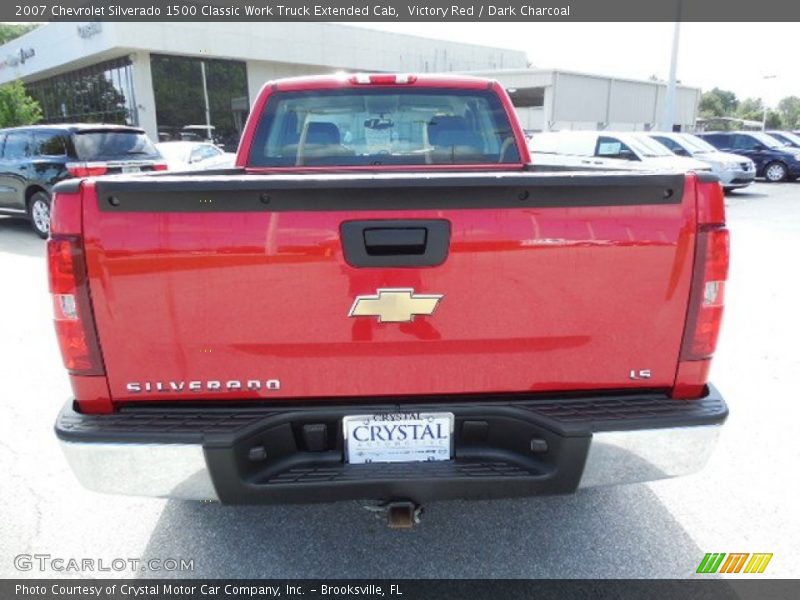 Victory Red / Dark Charcoal 2007 Chevrolet Silverado 1500 Classic Work Truck Extended Cab