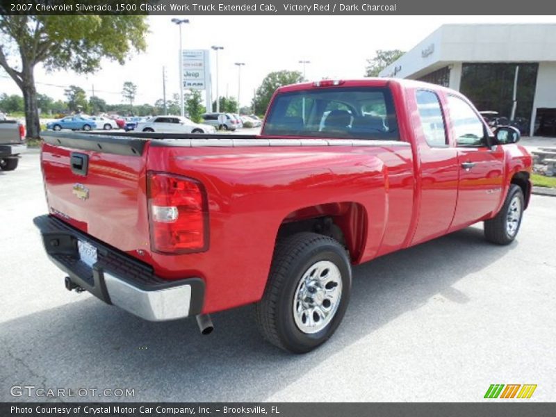 Victory Red / Dark Charcoal 2007 Chevrolet Silverado 1500 Classic Work Truck Extended Cab