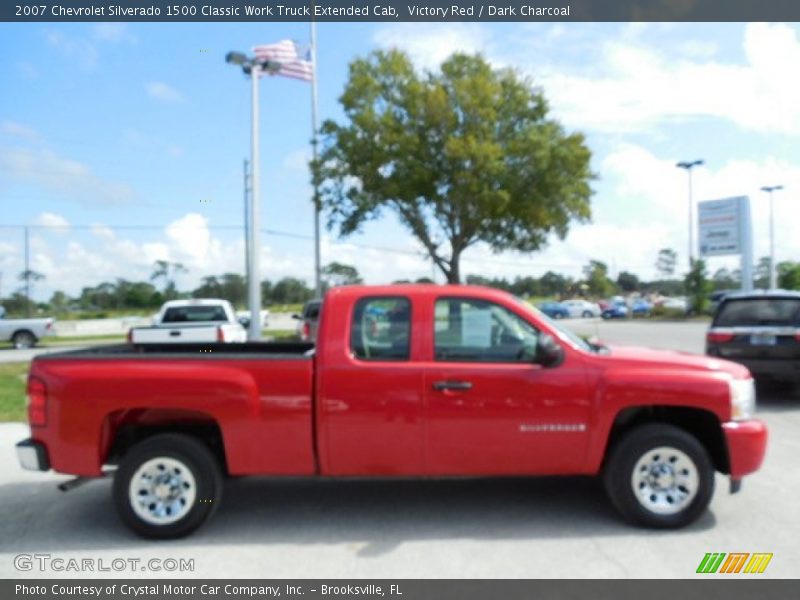 Victory Red / Dark Charcoal 2007 Chevrolet Silverado 1500 Classic Work Truck Extended Cab