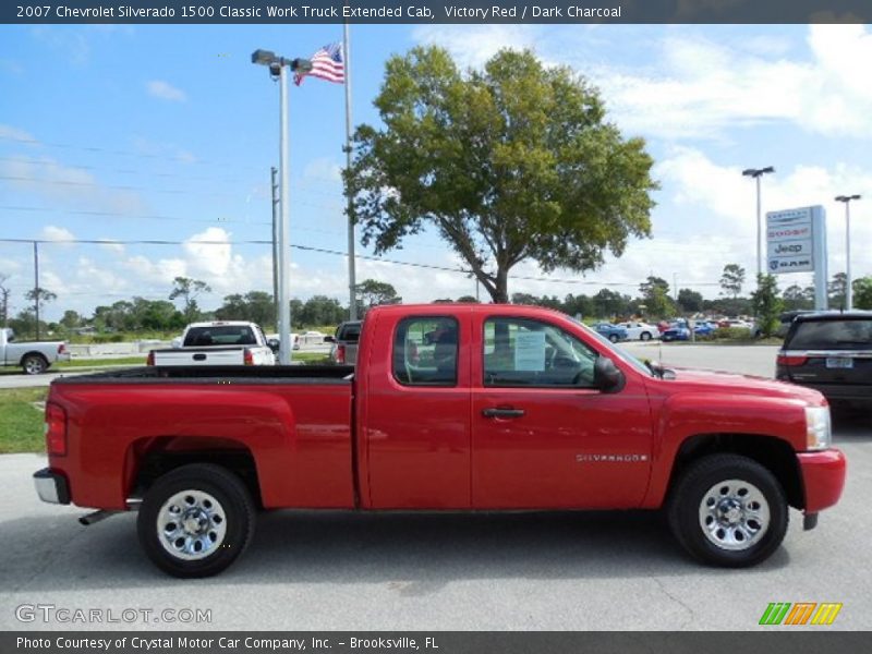 Victory Red / Dark Charcoal 2007 Chevrolet Silverado 1500 Classic Work Truck Extended Cab