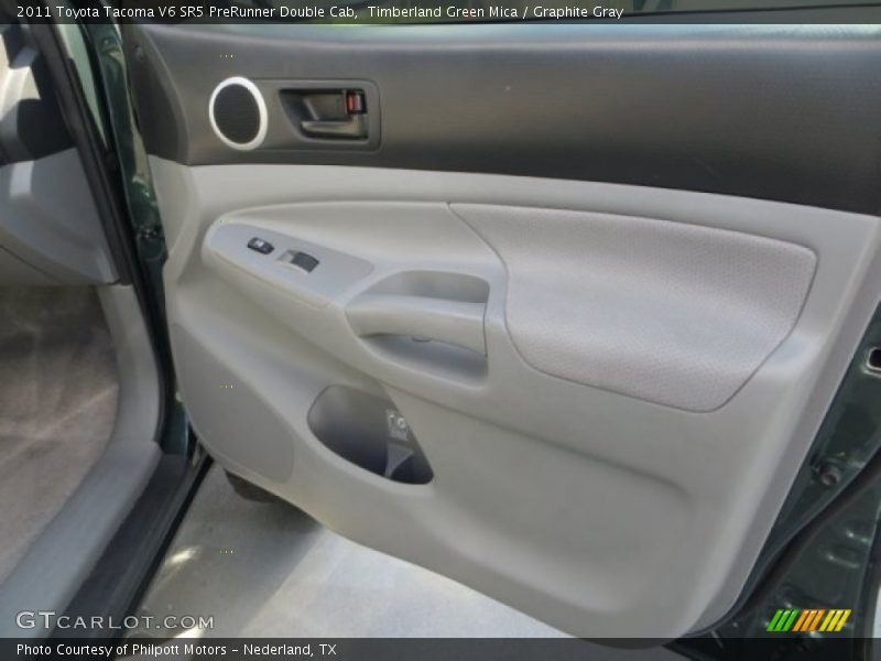Timberland Green Mica / Graphite Gray 2011 Toyota Tacoma V6 SR5 PreRunner Double Cab