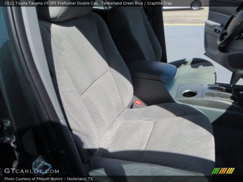 Timberland Green Mica / Graphite Gray 2011 Toyota Tacoma V6 SR5 PreRunner Double Cab