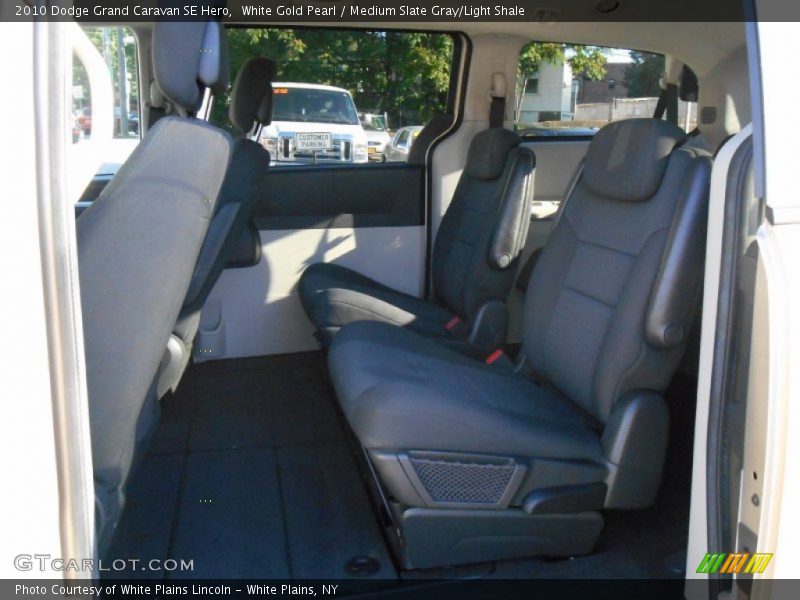 White Gold Pearl / Medium Slate Gray/Light Shale 2010 Dodge Grand Caravan SE Hero