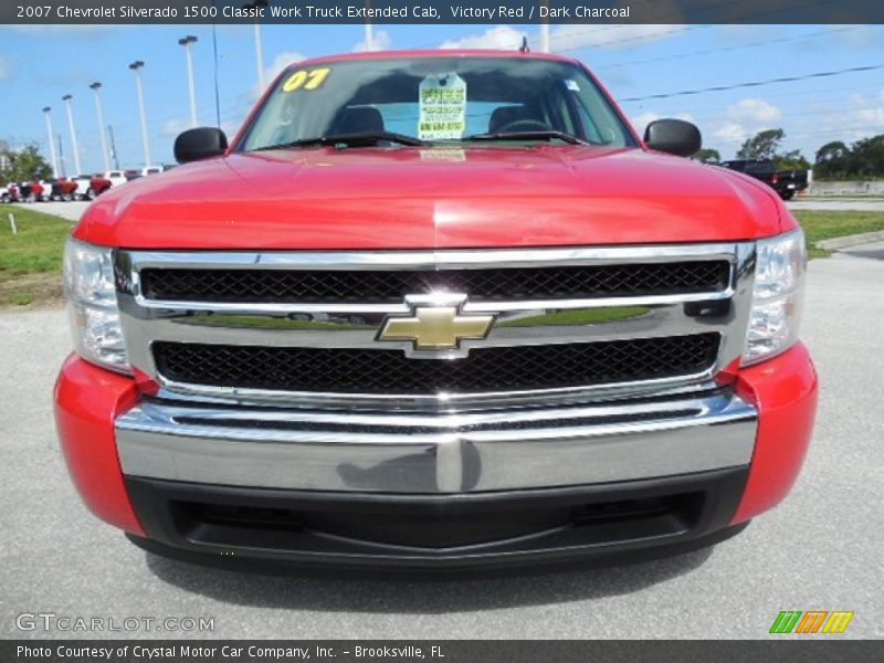 Victory Red / Dark Charcoal 2007 Chevrolet Silverado 1500 Classic Work Truck Extended Cab