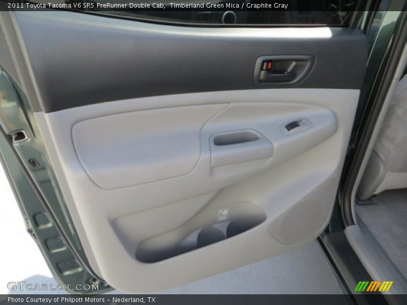 Timberland Green Mica / Graphite Gray 2011 Toyota Tacoma V6 SR5 PreRunner Double Cab