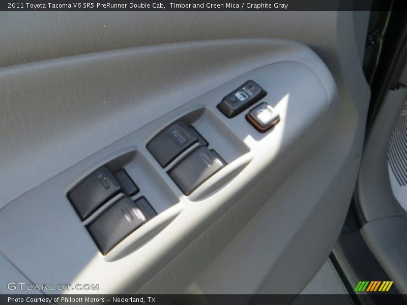Timberland Green Mica / Graphite Gray 2011 Toyota Tacoma V6 SR5 PreRunner Double Cab