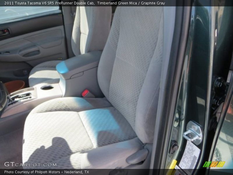 Timberland Green Mica / Graphite Gray 2011 Toyota Tacoma V6 SR5 PreRunner Double Cab