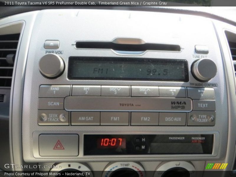 Timberland Green Mica / Graphite Gray 2011 Toyota Tacoma V6 SR5 PreRunner Double Cab