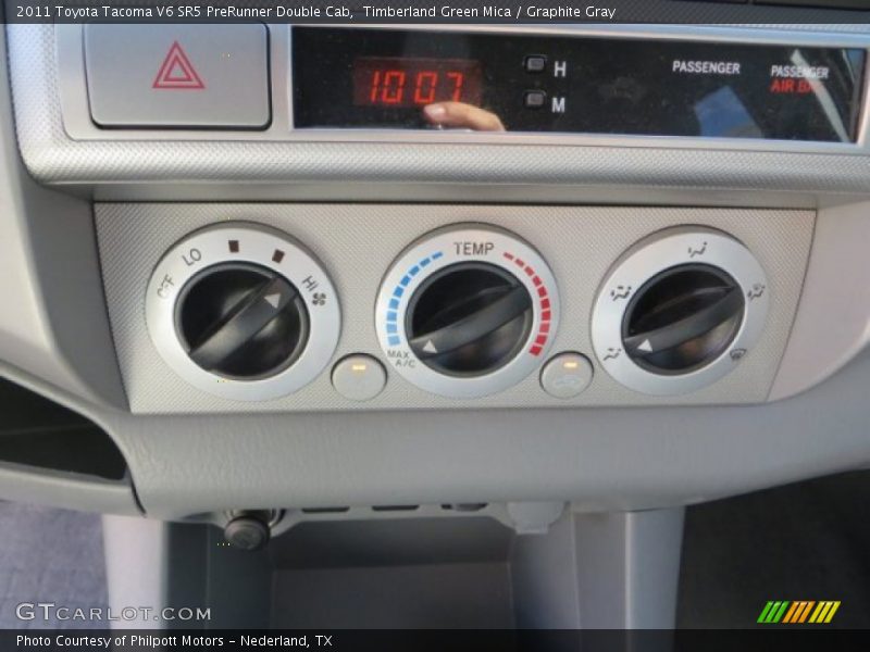 Timberland Green Mica / Graphite Gray 2011 Toyota Tacoma V6 SR5 PreRunner Double Cab