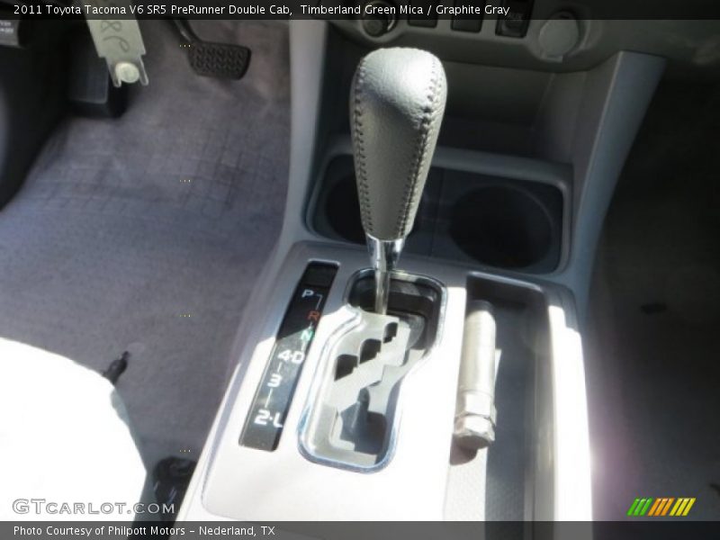 Timberland Green Mica / Graphite Gray 2011 Toyota Tacoma V6 SR5 PreRunner Double Cab