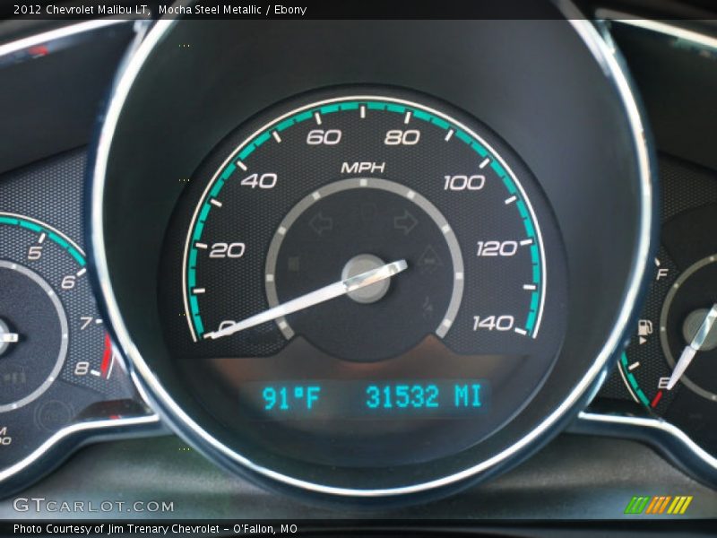 Mocha Steel Metallic / Ebony 2012 Chevrolet Malibu LT