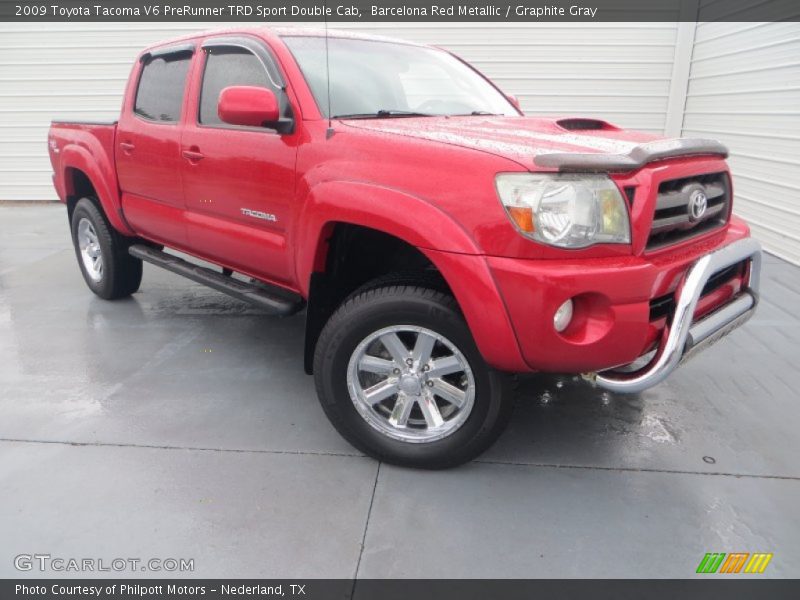 Barcelona Red Metallic / Graphite Gray 2009 Toyota Tacoma V6 PreRunner TRD Sport Double Cab