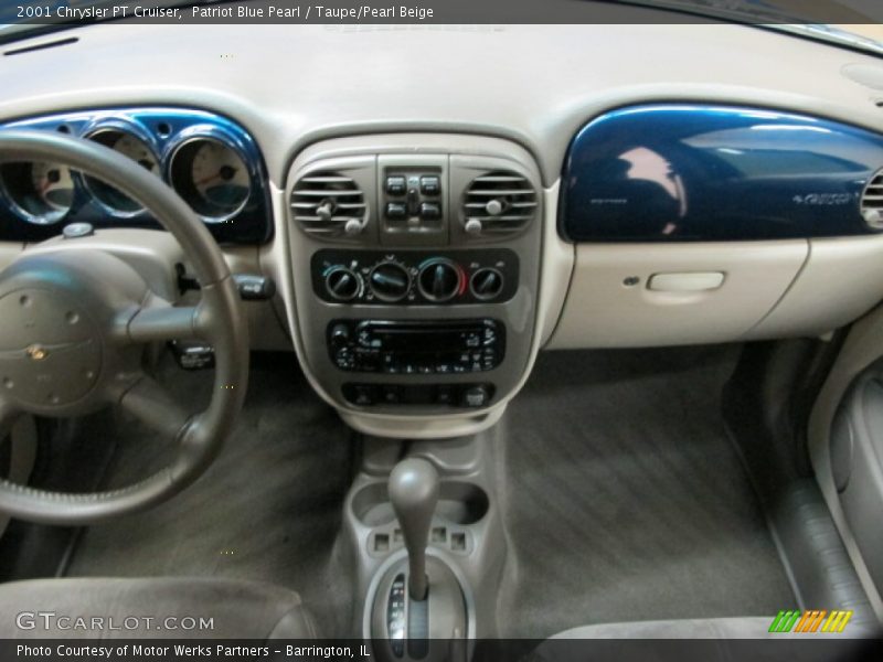 Patriot Blue Pearl / Taupe/Pearl Beige 2001 Chrysler PT Cruiser
