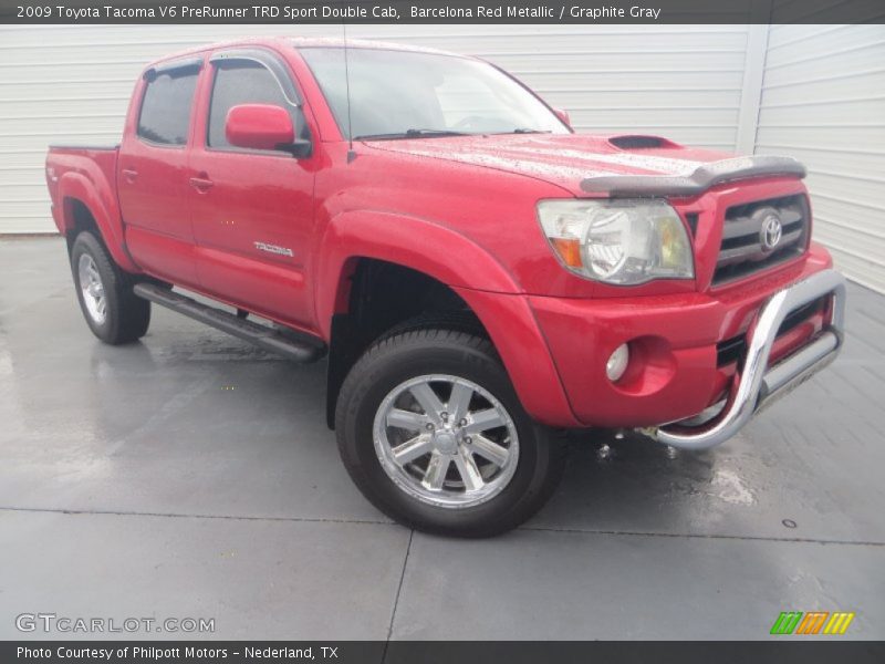 Barcelona Red Metallic / Graphite Gray 2009 Toyota Tacoma V6 PreRunner TRD Sport Double Cab