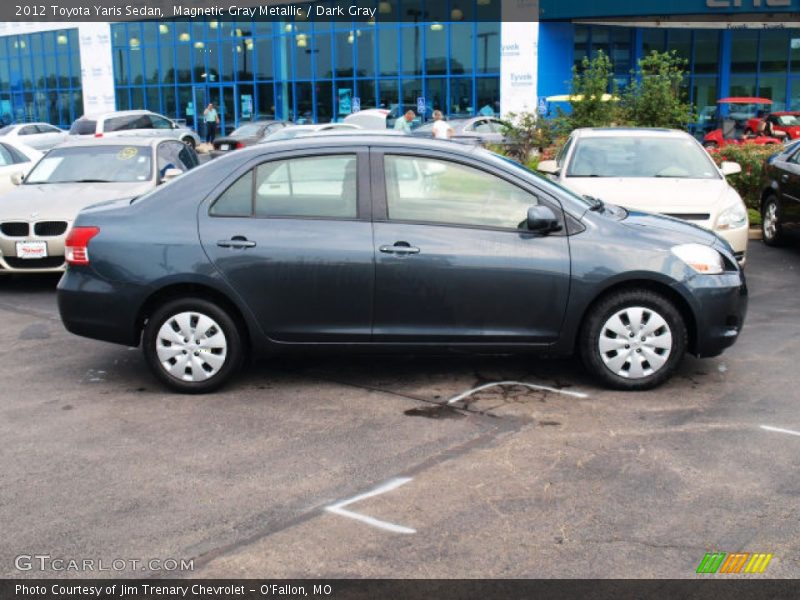 Magnetic Gray Metallic / Dark Gray 2012 Toyota Yaris Sedan