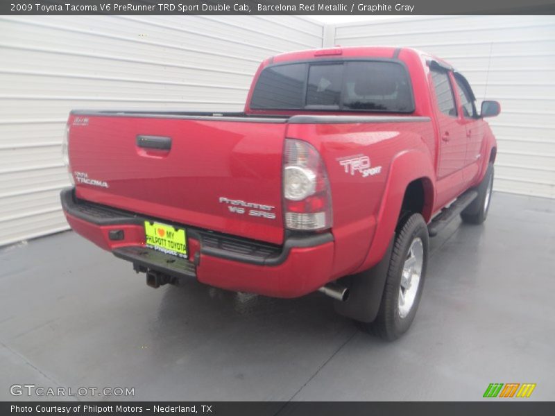 Barcelona Red Metallic / Graphite Gray 2009 Toyota Tacoma V6 PreRunner TRD Sport Double Cab