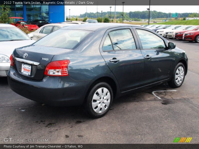 Magnetic Gray Metallic / Dark Gray 2012 Toyota Yaris Sedan