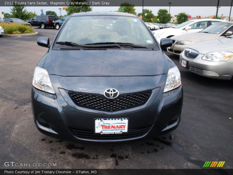Magnetic Gray Metallic / Dark Gray 2012 Toyota Yaris Sedan