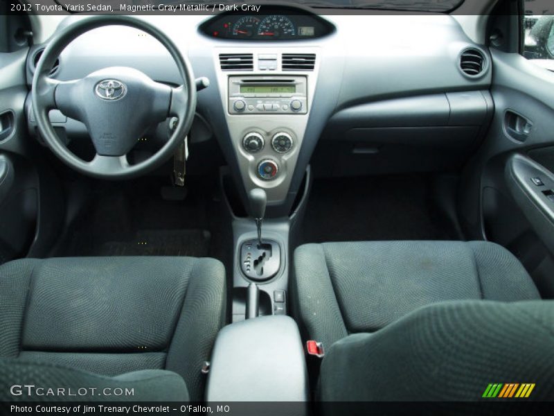  2012 Yaris Sedan Dark Gray Interior