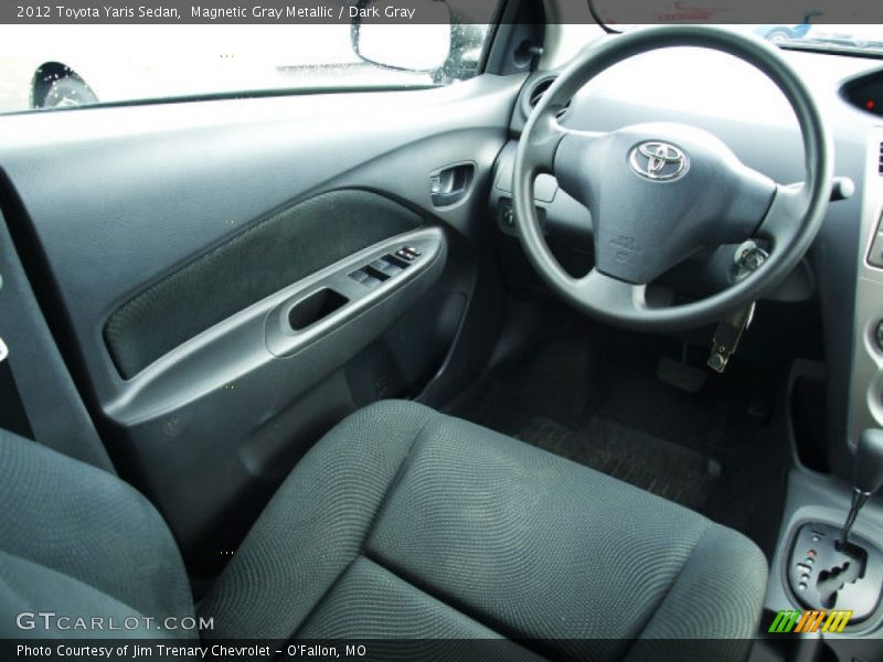 Magnetic Gray Metallic / Dark Gray 2012 Toyota Yaris Sedan