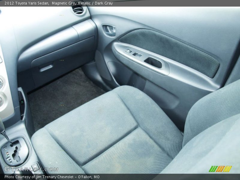 Magnetic Gray Metallic / Dark Gray 2012 Toyota Yaris Sedan