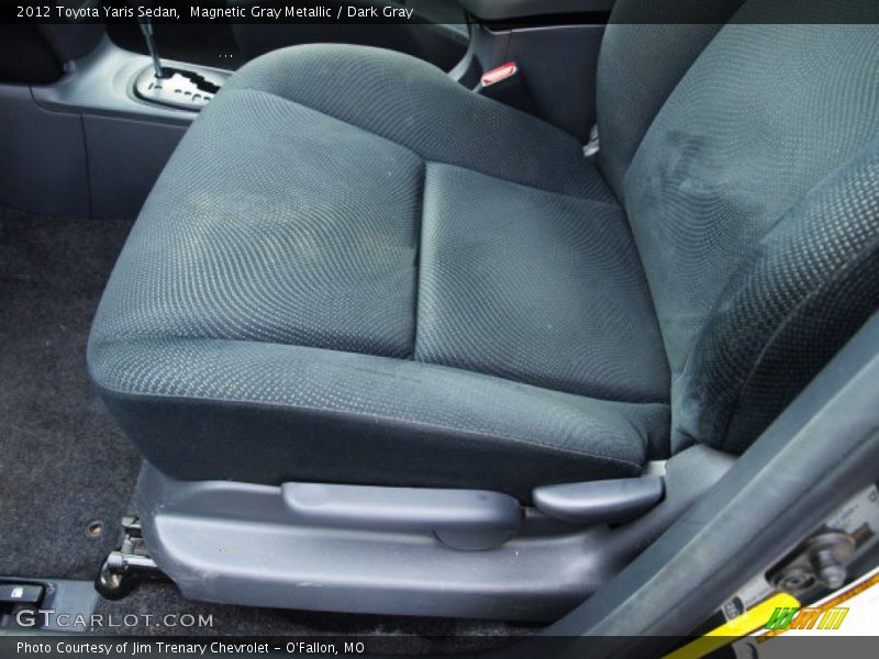 Magnetic Gray Metallic / Dark Gray 2012 Toyota Yaris Sedan