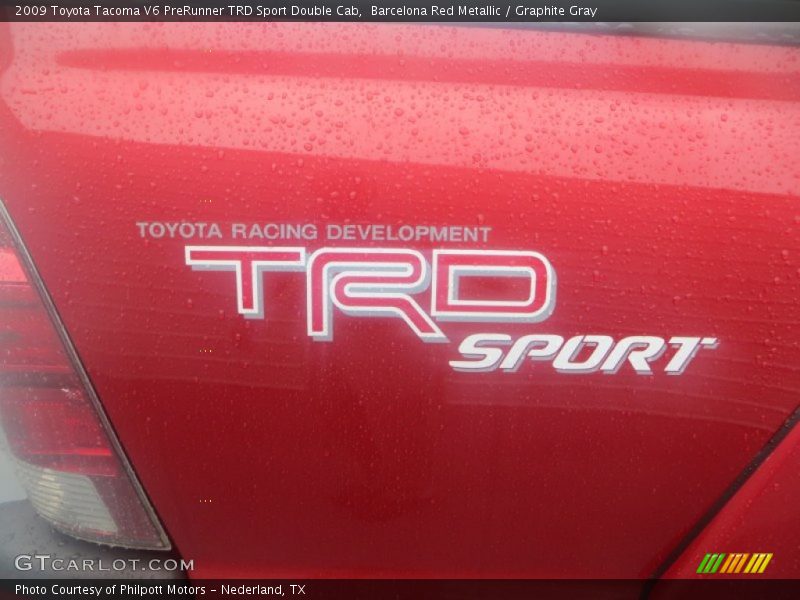 Barcelona Red Metallic / Graphite Gray 2009 Toyota Tacoma V6 PreRunner TRD Sport Double Cab