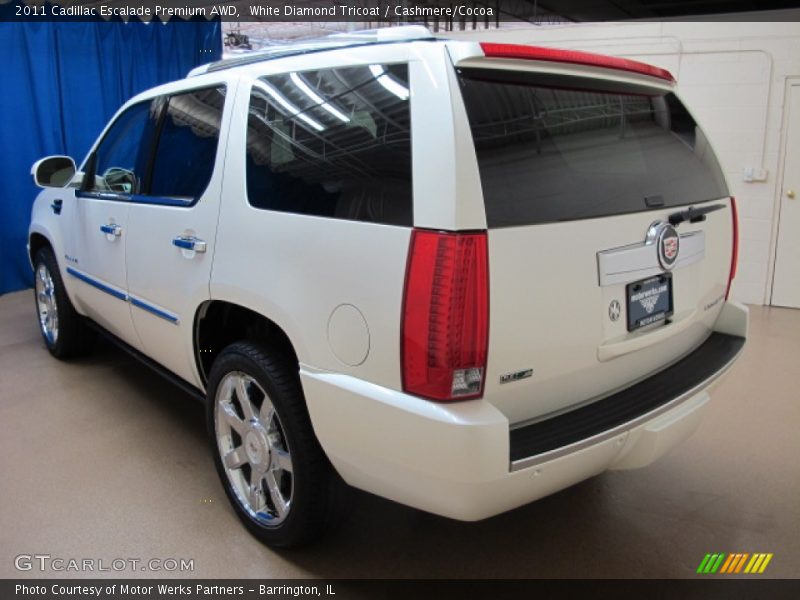 White Diamond Tricoat / Cashmere/Cocoa 2011 Cadillac Escalade Premium AWD