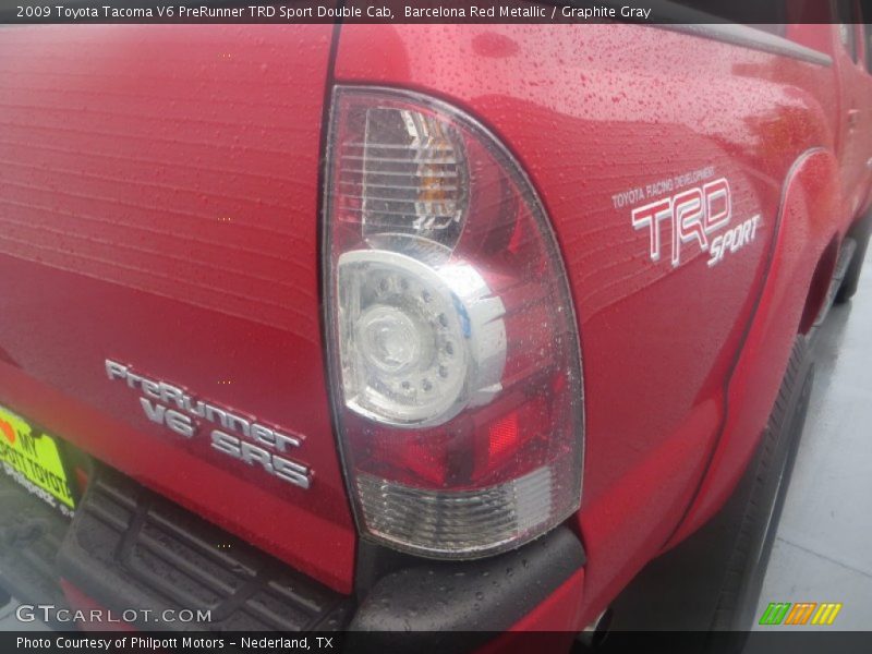 Barcelona Red Metallic / Graphite Gray 2009 Toyota Tacoma V6 PreRunner TRD Sport Double Cab