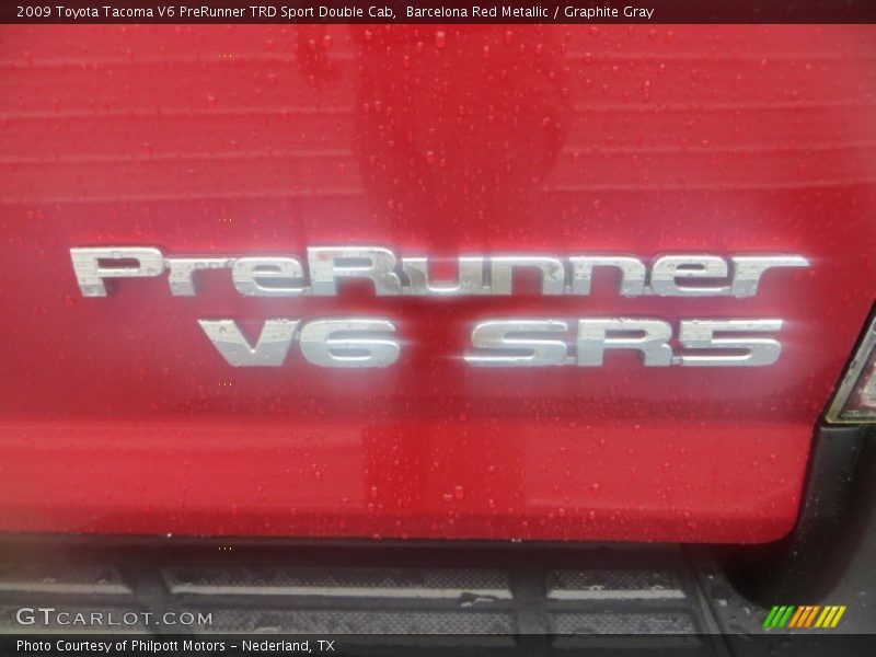 Barcelona Red Metallic / Graphite Gray 2009 Toyota Tacoma V6 PreRunner TRD Sport Double Cab