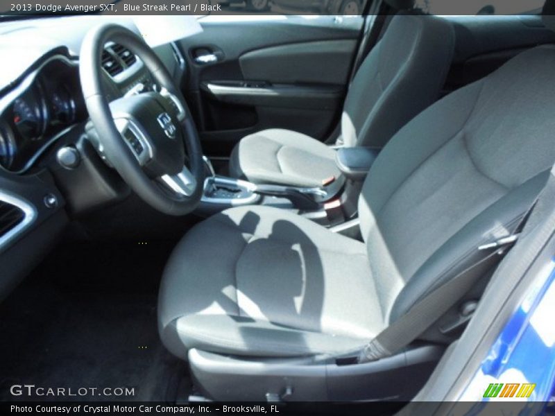 Blue Streak Pearl / Black 2013 Dodge Avenger SXT