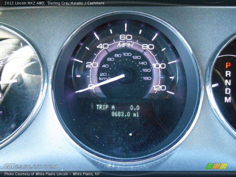 Sterling Gray Metallic / Cashmere 2012 Lincoln MKZ AWD